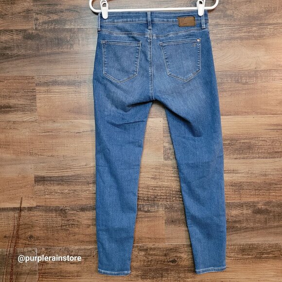 Mavi Jeans 27 Adriana Mid Rise Super Skinny Ankle Stretch Medium Light Wash - Picture 2 of 12